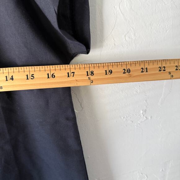 Vintage 60s Land ‘n Sea Black‎ Embroidered Blouse Made in USA Minimalist Top M - Picture 9 of 9